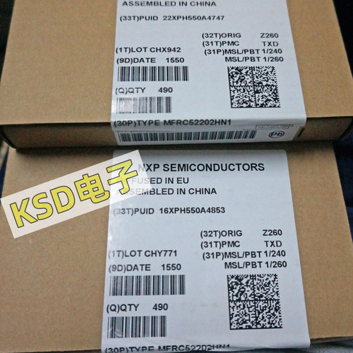 全新 MFRC52202HN1 RC522 封装QFN32 射频卡RFID非接触式读写芯片