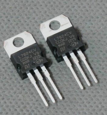 全新 7824 L7824 L7824CV 24V 直插 TO-220 三端稳压管/稳压器