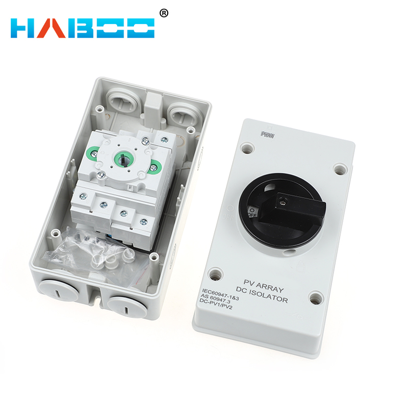 华博DSC系列隔离开关外置塑料盒32A 300V-1200V 直流光伏负荷开关