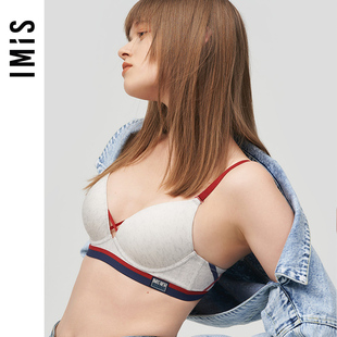 爱美丽IMIS内衣软钢托小胸聚拢柔软光面3 4中厚杯文胸IM17BKD1