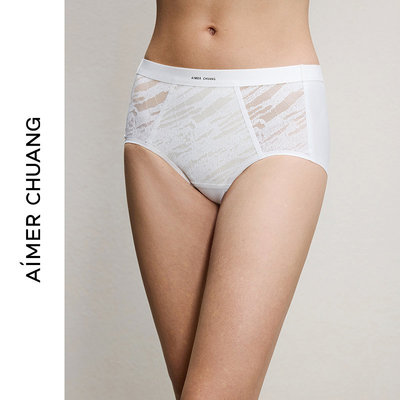 AIMER CHUANG明动8内裤女棉质里裆中腰平角裤CA232171