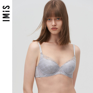 爱美丽IMIS商场内衣大胸显小上托性感蕾丝全罩杯薄杯文胸IM12BIV1