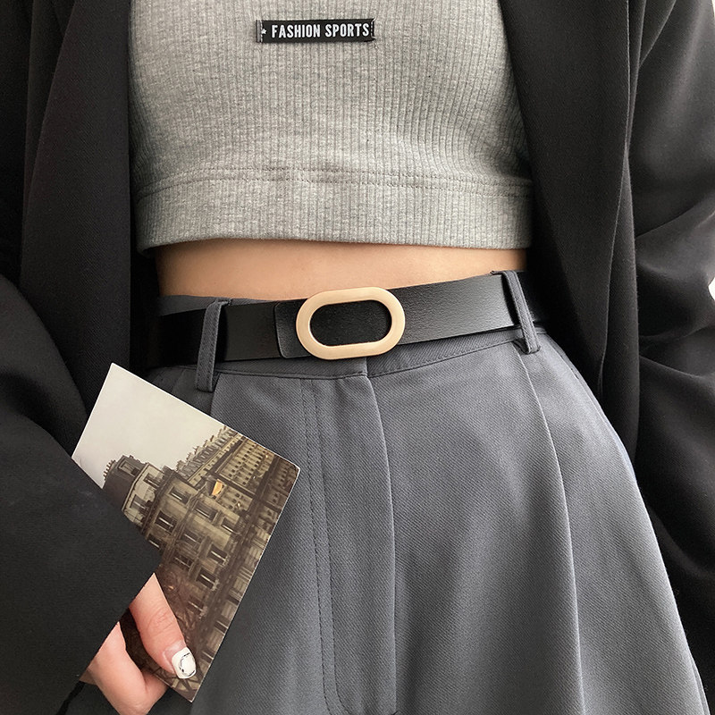 真皮腰带女新款简约时尚椭圆扣配西装牛仔裤学生细窄牛皮黑色皮带,服饰配件/皮带/帽子/围巾,腰带/皮带/腰链,淘宝优惠券,粉丝福利购,淘宝优惠卷