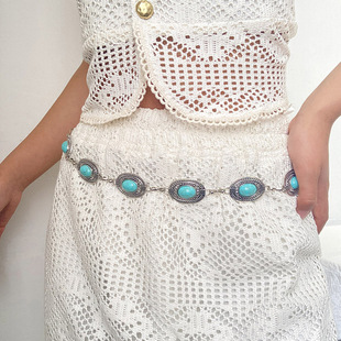 腰链配裙子高级感女款2025新款小众波西米亚腰间配饰腰带金属链条