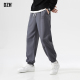男款 男秋季 束脚潮牌2026新款 重磅卫裤 宽松 休闲裤 男生深灰色运动裤