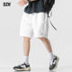 冰丝速干裤 2026新款 半截裤 男士 五分裤 男潮牌美式 夏季 白色运动短裤