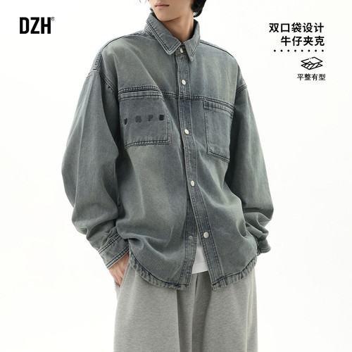 牛仔外套宽松挺括有型