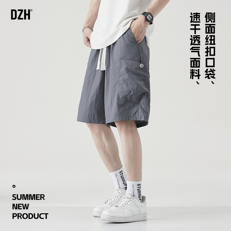青少年速干5分短裤男夏外穿高级感篮球运动五分裤子薄款2025新款