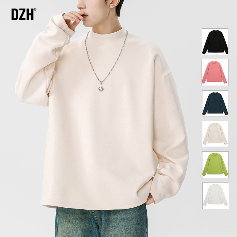 半高领长袖打底t恤内搭卫衣