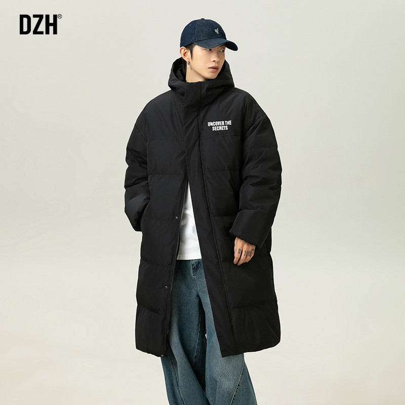 男士美式中长款连帽棉服男款冬季高级感2026年新款保暖棉袄面包服