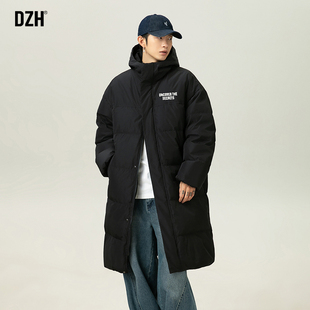 男士美式中长款连帽棉服男款冬季高级感2026年新款保暖棉袄面包服