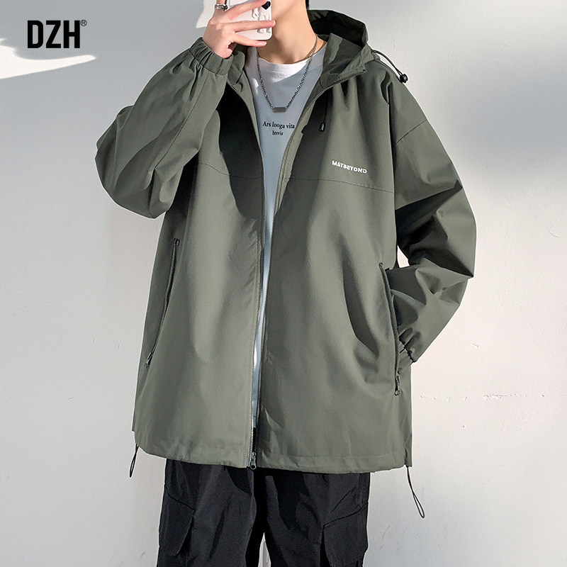 男士冲锋衣外套男春秋款潮牌百搭工装夹克男款2026年新款长袖上衣