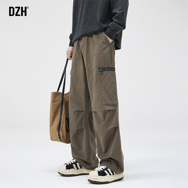 男士美式伞兵工装裤男春季直筒宽松2026年新款休闲裤大码男款裤子