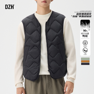 冬装男士无袖羽绒马甲背心内胆男冬季保暖内搭2025新款黑色羽绒服