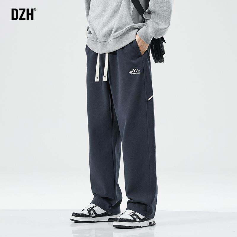 印花点缀休闲卫裤DZH宽松运动裤