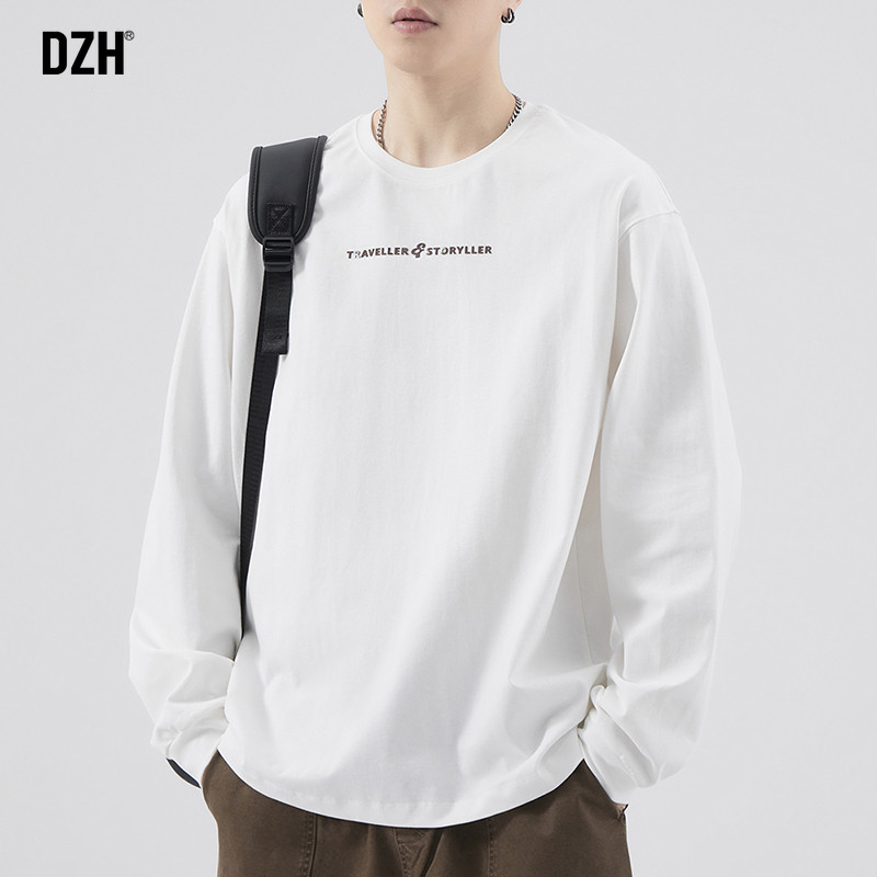 长袖t恤宽松纯棉上衣大码打底衫