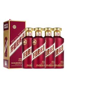 中酒网 贵州茅台53度茅台迎宾酒紫500ml*4瓶酱香型白酒纯粮酒送礼