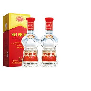 中酒网 剑南春52度500ml*2瓶有礼袋 浓香型高度白酒高端节日礼盒
