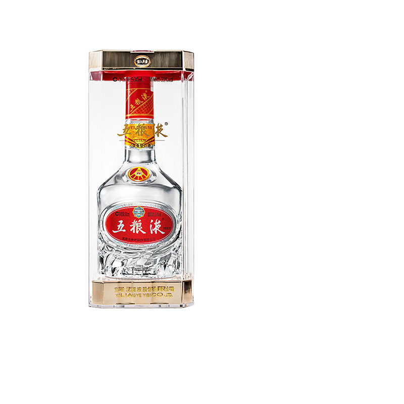 【官方授权】39度五粮液500ml 浓香型四川白酒 新款水晶盒礼盒