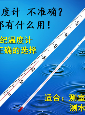 家用温度计室内高精度温度表0-50/100/200婴儿水温计大棚养殖农业