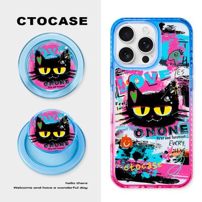 CTOCASE苹果渐变磁吸壳气囊支架