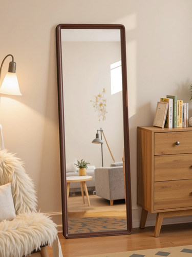 实木全身镜落地镜家用服装店试衣镜女生客厅卧室壁挂穿衣镜大镜子