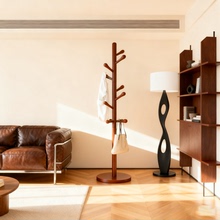 实木落地挂衣架卧室家用门口衣帽架房间小型不占空间挂衣服的架子