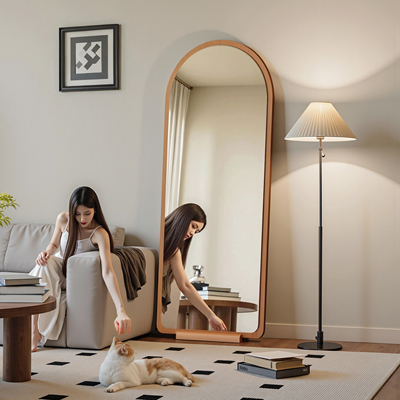 中古风镜子全身镜上墙落地镜家用挂墙穿衣镜女生卧室试衣镜大镜子