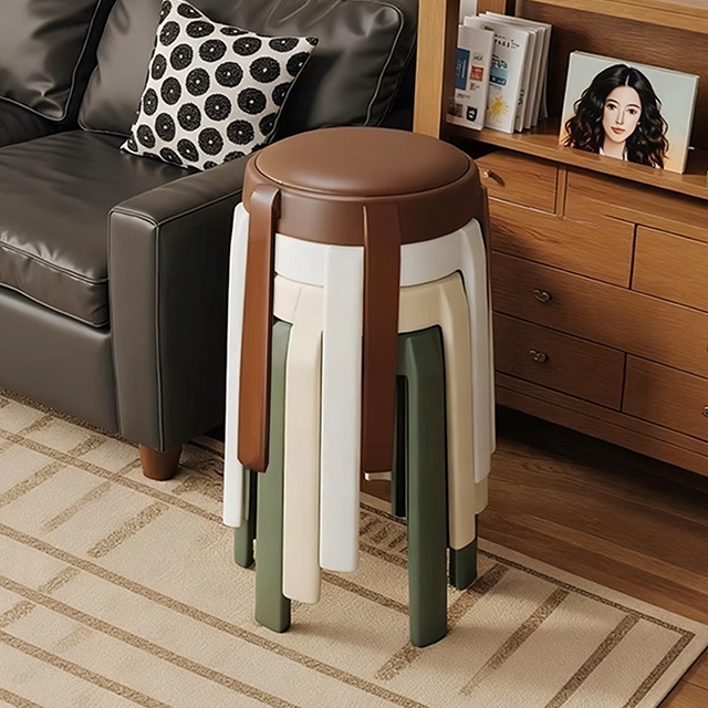 轻奢高级感塑料软包凳子