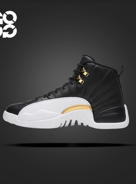 Jordan Air Jordan 12 Wings中帮篮球鞋黑金限量编号版848692-033