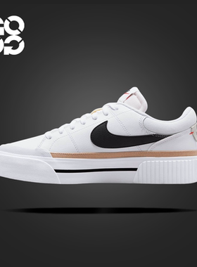 Nike Court Legacy Lift舒适防滑减震耐磨低帮板鞋白黑DM7590-100