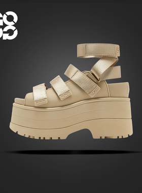 GOGO球鞋 UGG Goldenrise时尚简约罗马凉鞋7.5cm女款1167431-MDSD