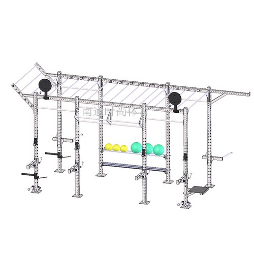 体能训练综合多功能深蹲架私教