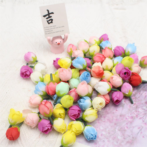 小小花苞手工头饰簪花绢花diy