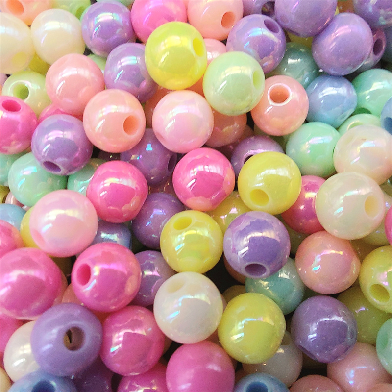 亚克力镀彩散珠DIY配件材料