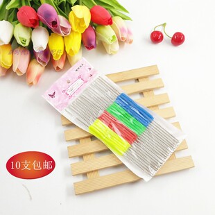 双头钩针包邮 塑料柄 勾鞋针 毛线编织双头钩针编织工具包邮