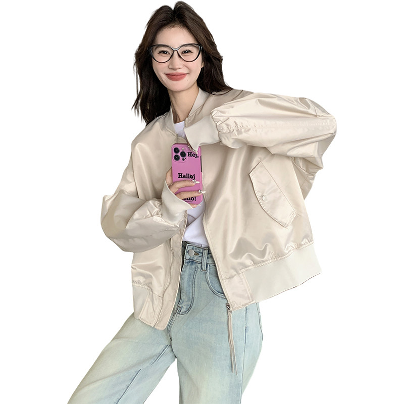 2026年秋款韩版棒球服外套女2C066-BQ001-P110-K158,女装短外套,2C066