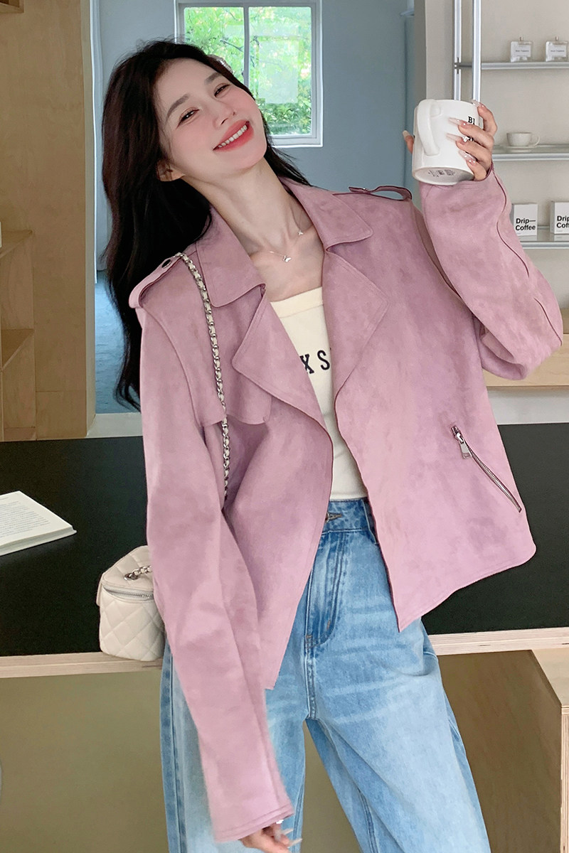 2026年秋季麂皮绒外套2C066-3007-P135-K188,女装短外套,2C066