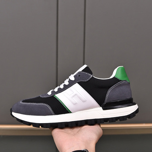 邦家尼欧洲站男鞋男板鞋潮牌英伦真皮发型师厚底牛皮老爹鞋单鞋P