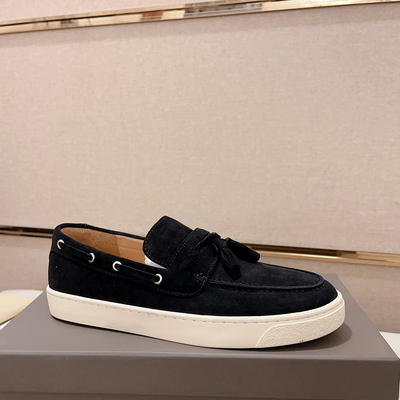 邦家尼反绒皮牛津鞋一脚蹬驾车鞋