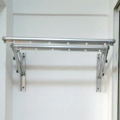 加厚一杆二杆户外推拉折叠 全铝合金晾衣架晒衣架挂衣架阳台伸缩