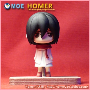 仅展示!进击的巨人小手办 三笠便装版 HOMER小木屋自制