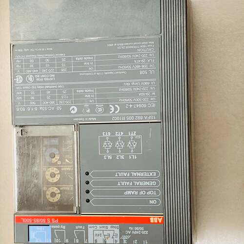 议价ABB软启动器PSS50/85-500L 25KW维修