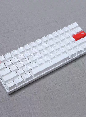 红色爱心 像素心 ABS透光个性键帽 ESC+回车OEM高度 替换字母