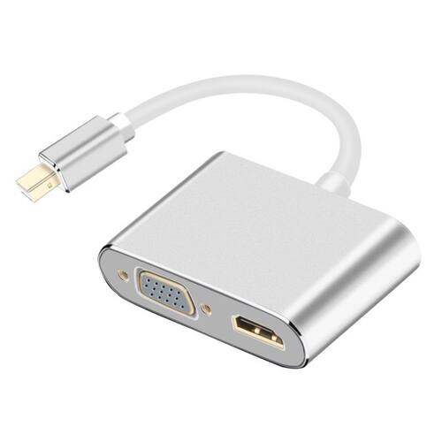 mini迷你dp转hdmi转换器笔记本vga雷电接口接电视大屏投影仪显示