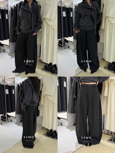 休闲裤 雅痞老钱风薄呢子百搭显瘦弯刀西裤 5938 LIMO