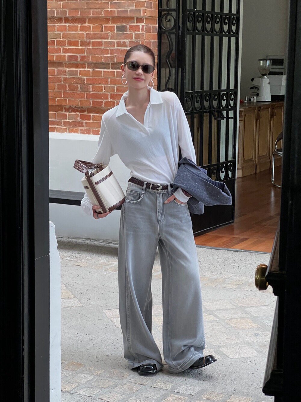 【UMA SONG】秋上新高智感极简经典透气肤感长袖上衣POLO衫20502