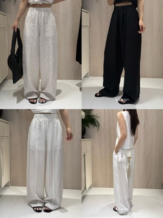 LIMO 休闲裤 夏上新 松紧腰西裤 6005 极简慵懒老钱风亚麻气球裤