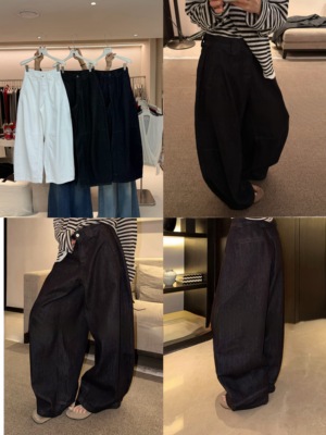 【BU RIVERS】春上新韩风设计感通勤慵懒百搭显瘦遮胯休闲裤9159