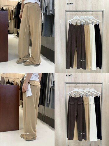 【LIMO】冬新款极简休闲慵懒舒服百搭显瘦直筒运动休闲裤 6523